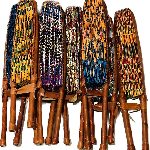 African Print Fans – Large Size