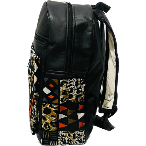 African Print Backpack