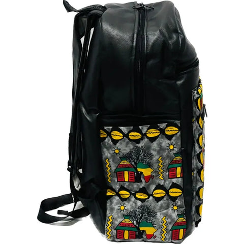 African Print Backpack