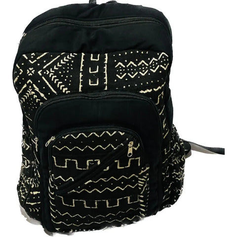 Mudcloth Backpack – Black