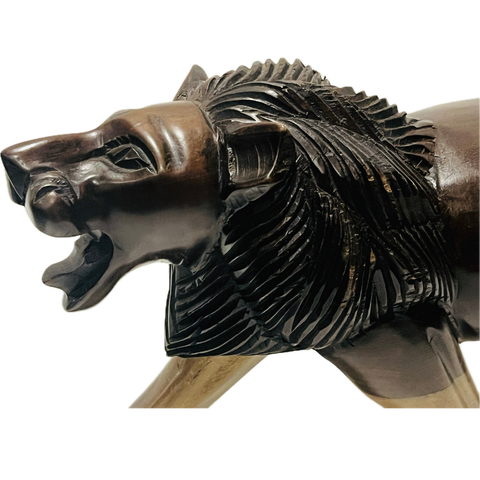 Ebony-Wood Lion
