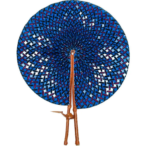 African Print Fan-Large