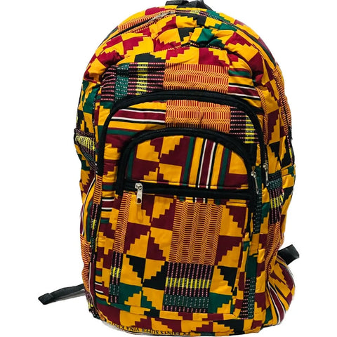 African Print Backpack