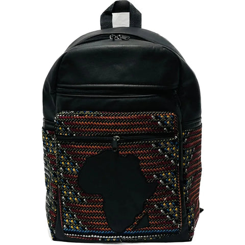 African Print Backpack