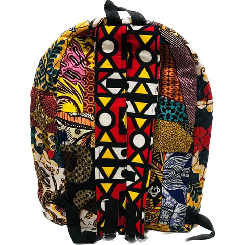 African Print Backpack